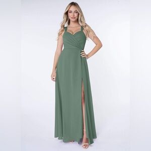 NWT Azazie Eucalyptus Nahrin Bridesmaid Dress